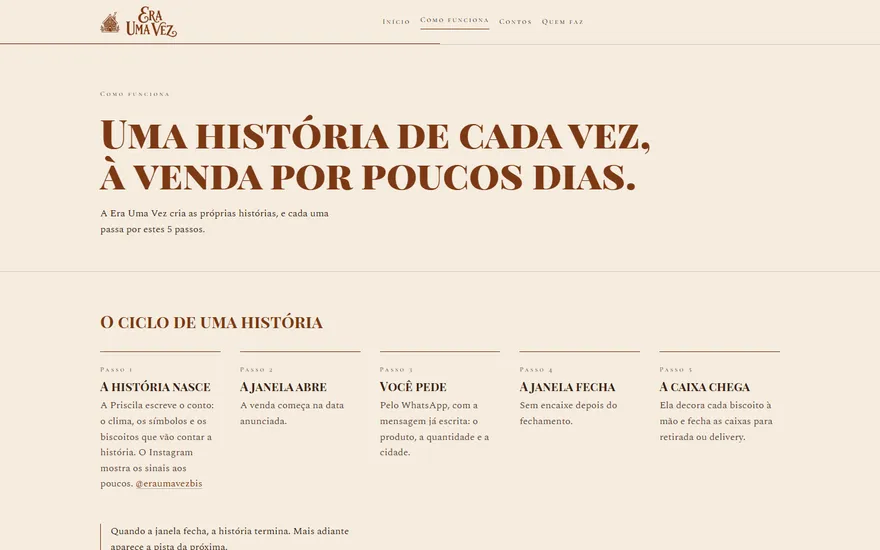 Página Como funciona da Era Uma Vez no computador, prévia